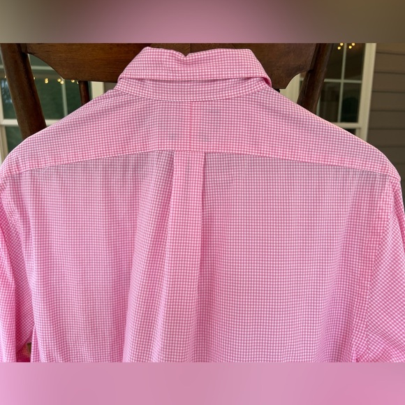 Ralph Lauren Men’s Shirt Button Down Pink White Gingham Long Sleeve Custom Fit M - Picture 9 of 15